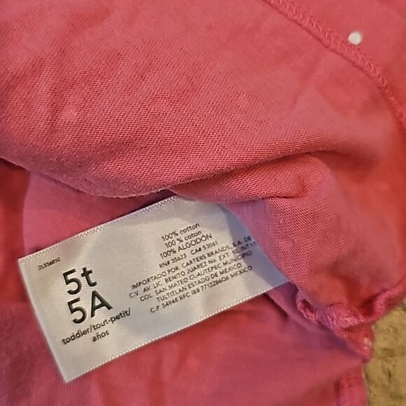 5T cotton polka dot shirt - Picture 3 of 5